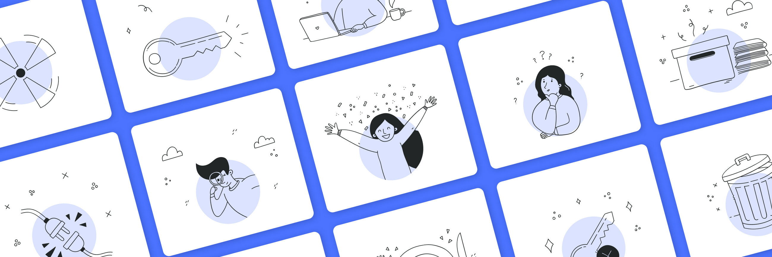 Illustrations created for the Witco workplace platform